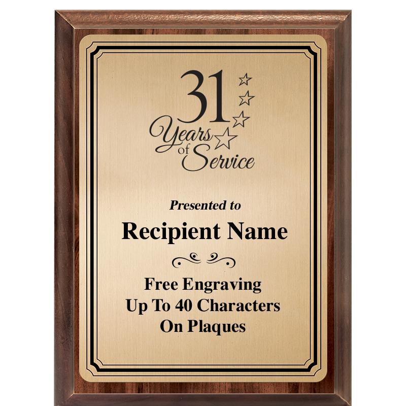 6X8 GOLD TRIO PLT WOOD PLQ