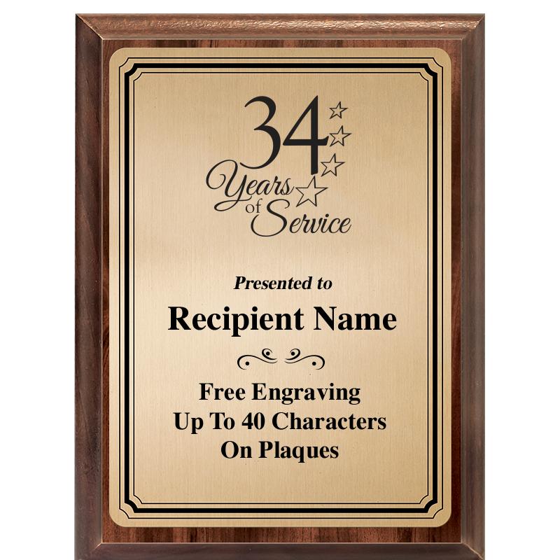 6X8 GOLD TRIO PLT WOOD PLQ