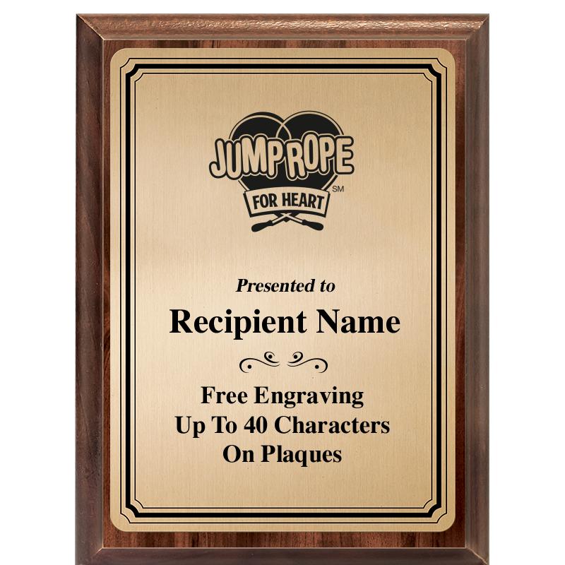 6X8 GOLD TRIO PLT WOOD PLQ