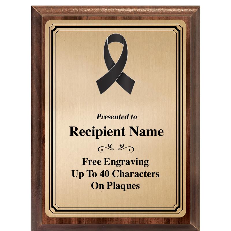 6X8 GOLD TRIO PLT WOOD PLQ