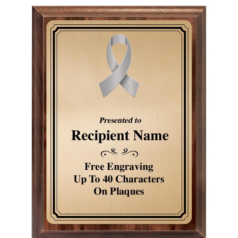 6X8 GOLD TRIO PLT WOOD PLQ