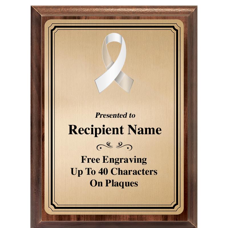 6X8 GOLD TRIO PLT WOOD PLQ