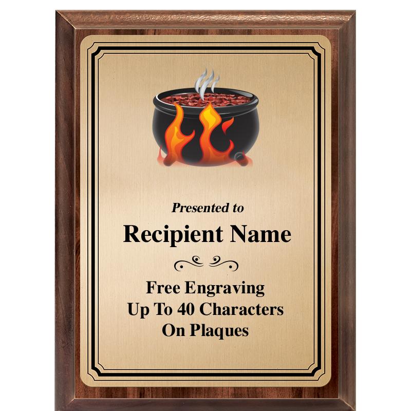 6X8 GOLD TRIO PLT WOOD PLQ