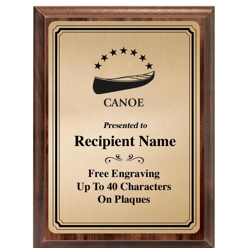 6X8 GOLD TRIO PLT WOOD PLQ