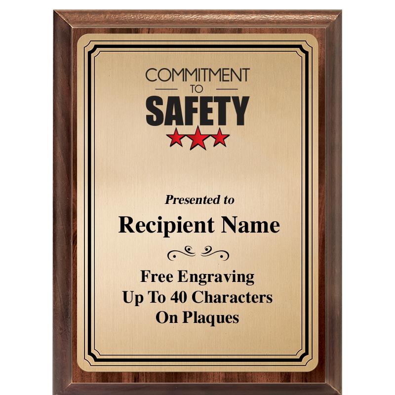 6X8 GOLD TRIO PLT WOOD PLQ