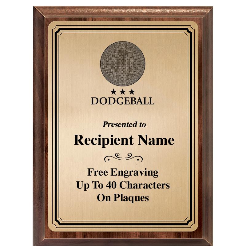 6X8 GOLD TRIO PLT WOOD PLQ