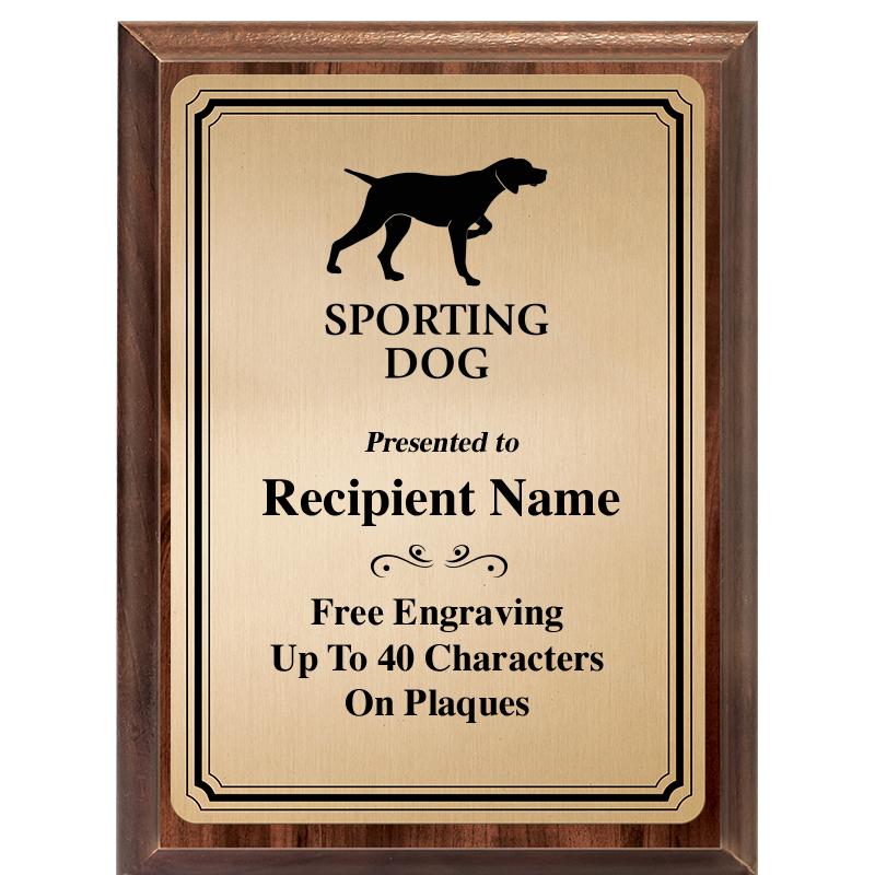 6X8 GOLD TRIO PLT WOOD PLQ