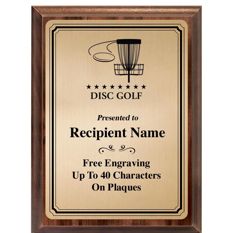 6X8 GOLD TRIO PLT WOOD PLQ