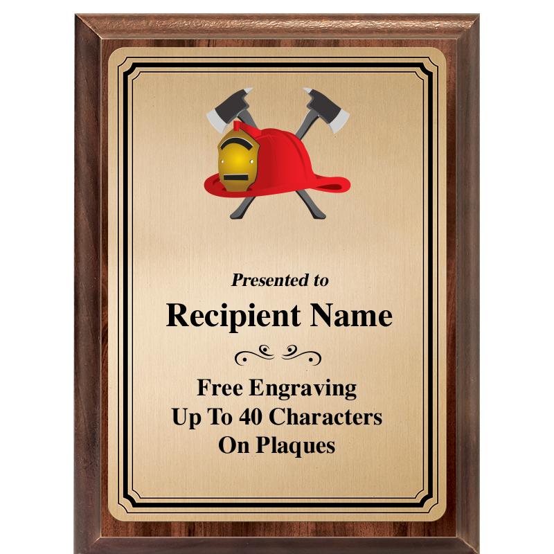 6X8 GOLD TRIO PLT WOOD PLQ