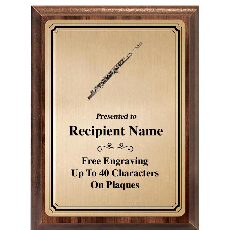 6X8 GOLD TRIO PLT WOOD PLQ