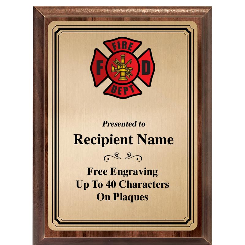 6X8 GOLD TRIO PLT WOOD PLQ