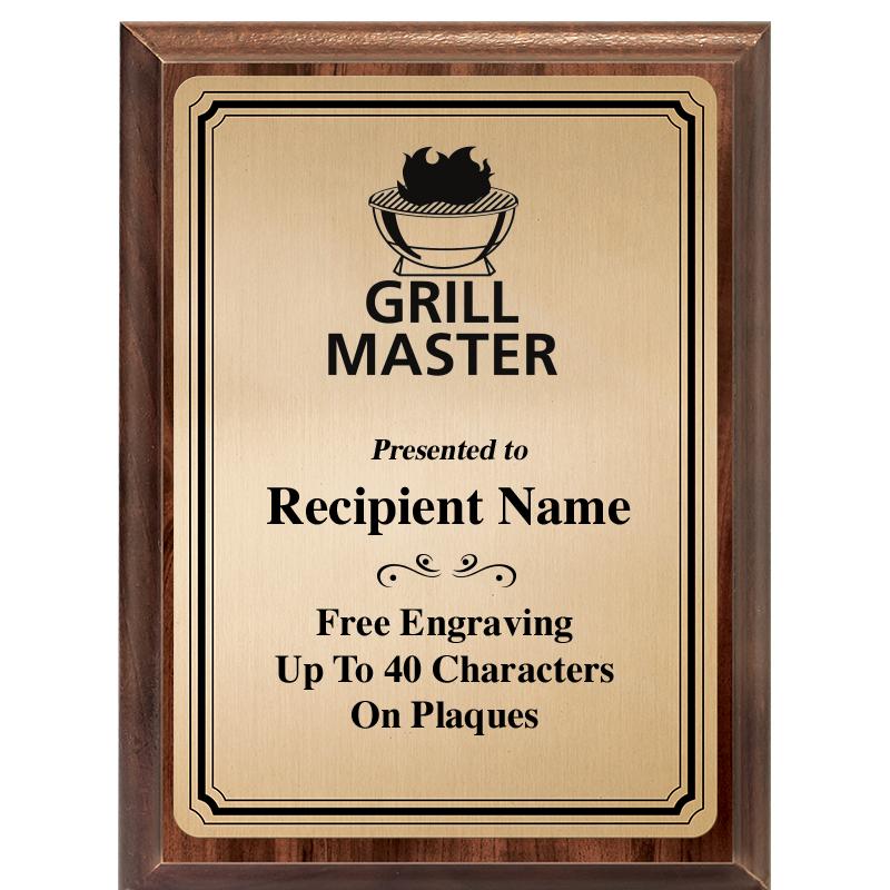 6X8 GOLD TRIO PLT WOOD PLQ