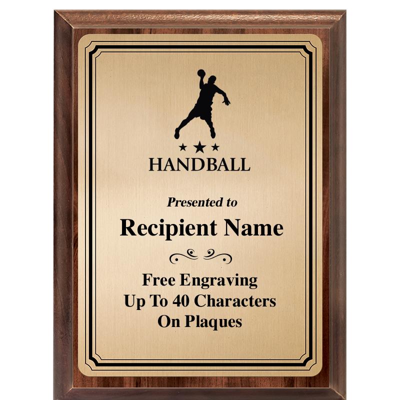 6X8 GOLD TRIO PLT WOOD PLQ