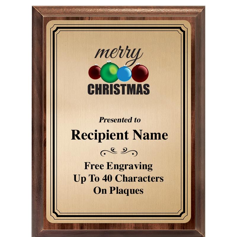 6X8 GOLD TRIO PLT WOOD PLQ