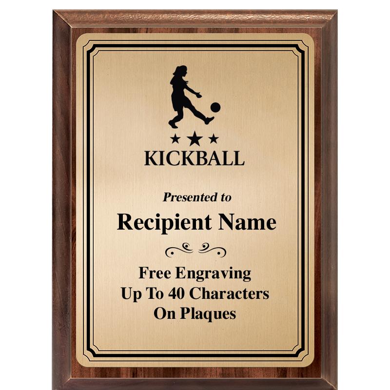 6X8 GOLD TRIO PLT WOOD PLQ