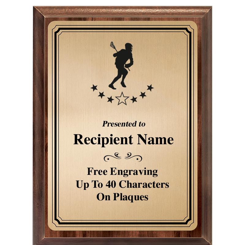 6X8 GOLD TRIO PLT WOOD PLQ