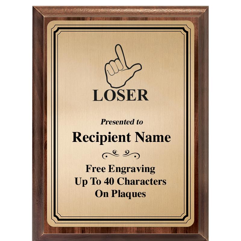 6X8 GOLD TRIO PLT WOOD PLQ