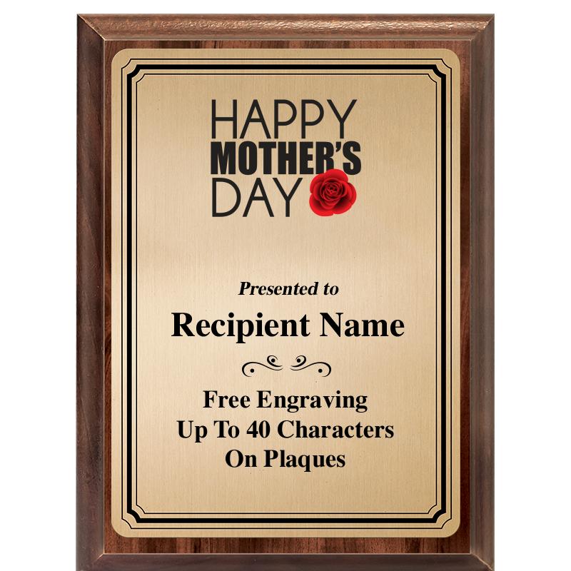 6X8 GOLD TRIO PLT WOOD PLQ