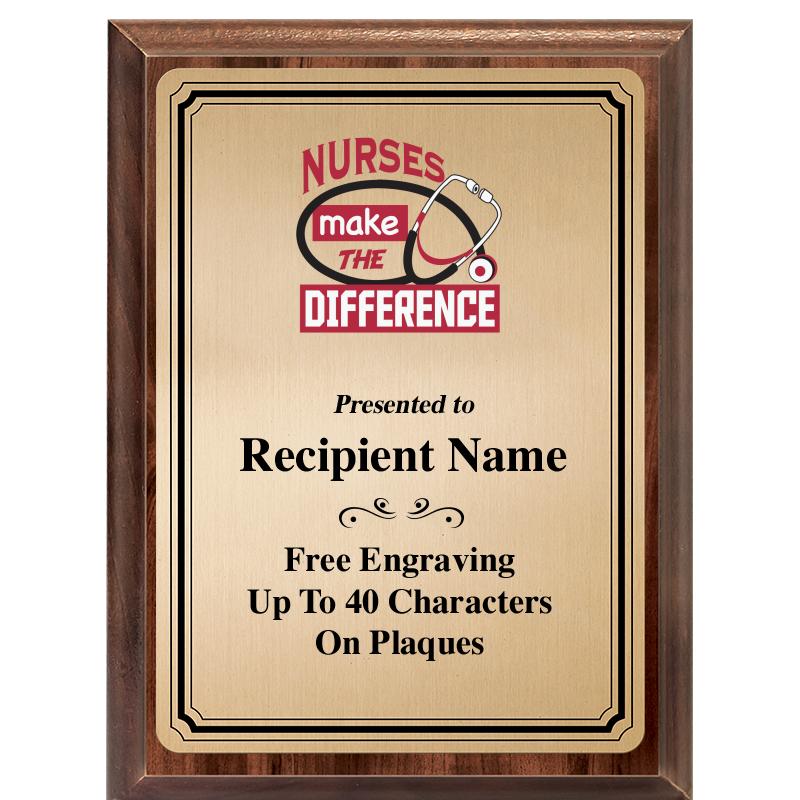 6X8 GOLD TRIO PLT WOOD PLQ