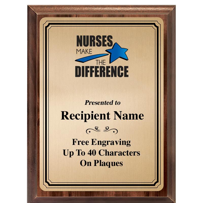 6X8 GOLD TRIO PLT WOOD PLQ