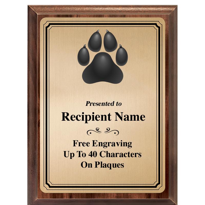 6X8 GOLD TRIO PLT WOOD PLQ