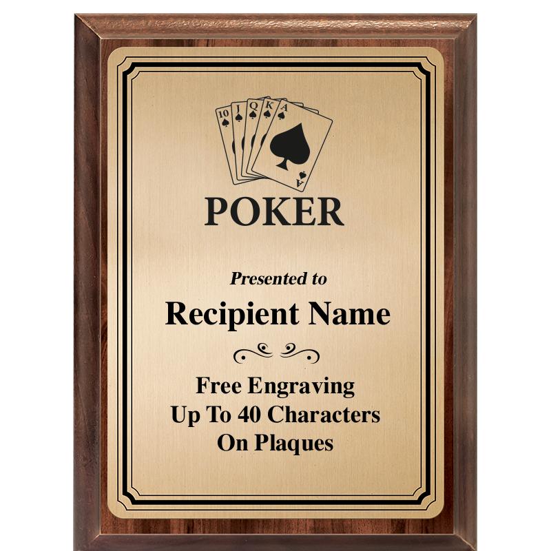 6X8 GOLD TRIO PLT WOOD PLQ