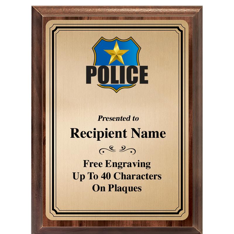 6X8 GOLD TRIO PLT WOOD PLQ