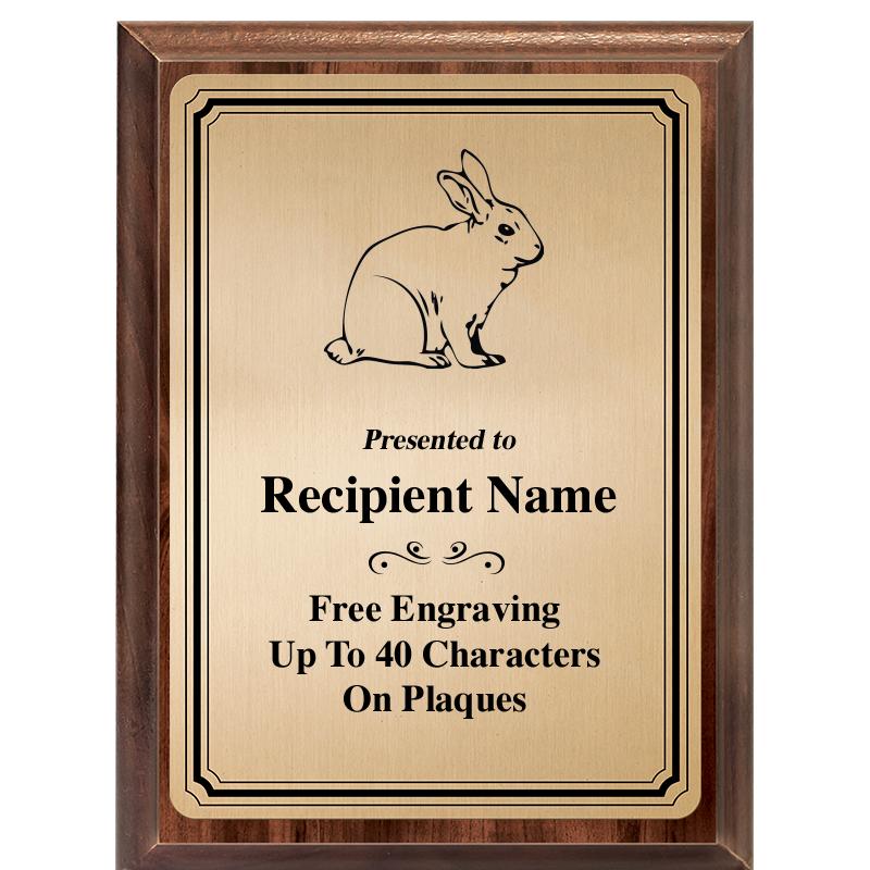 6X8 GOLD TRIO PLT WOOD PLQ