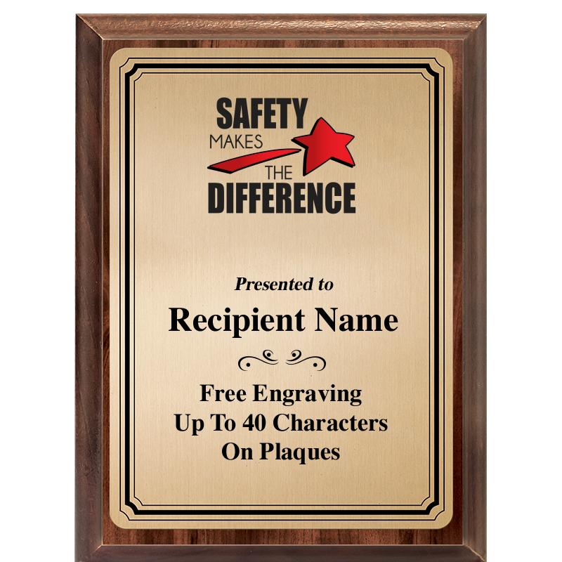 6X8 GOLD TRIO PLT WOOD PLQ