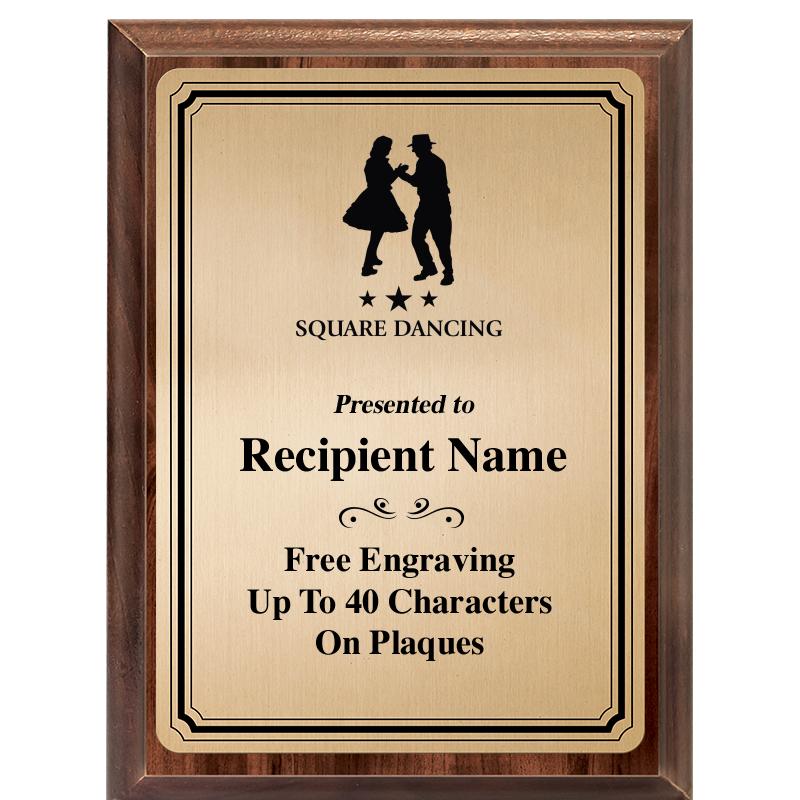 6X8 GOLD TRIO PLT WOOD PLQ