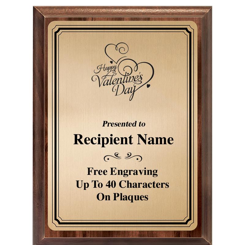 6X8 GOLD TRIO PLT WOOD PLQ