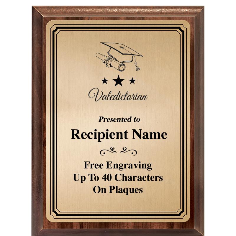 6X8 GOLD TRIO PLT WOOD PLQ