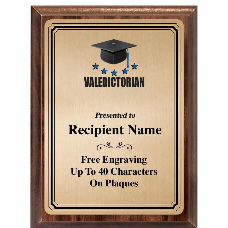 6X8 GOLD TRIO PLT WOOD PLQ