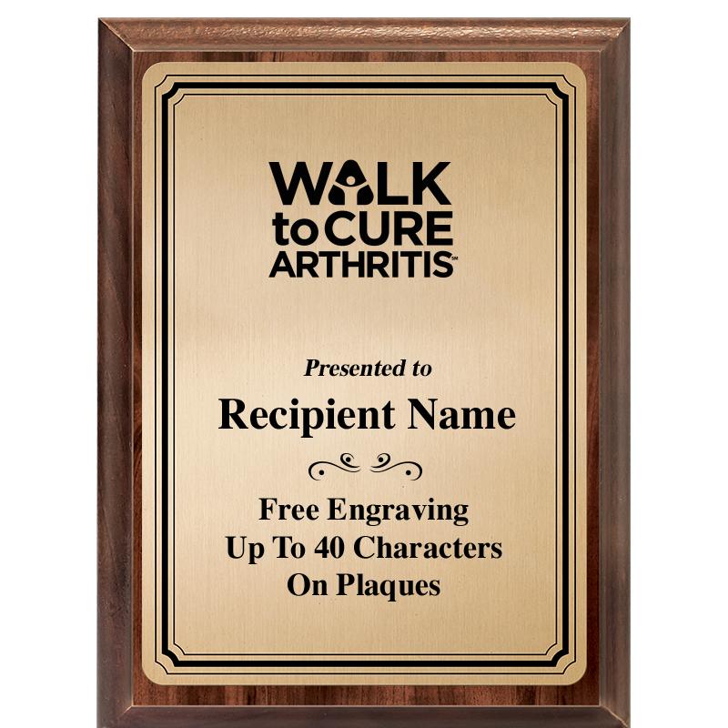 6X8 GOLD TRIO PLT WOOD PLQ