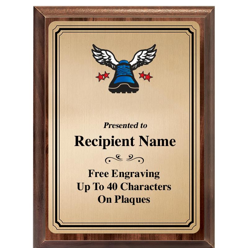 6X8 GOLD TRIO PLT WOOD PLQ