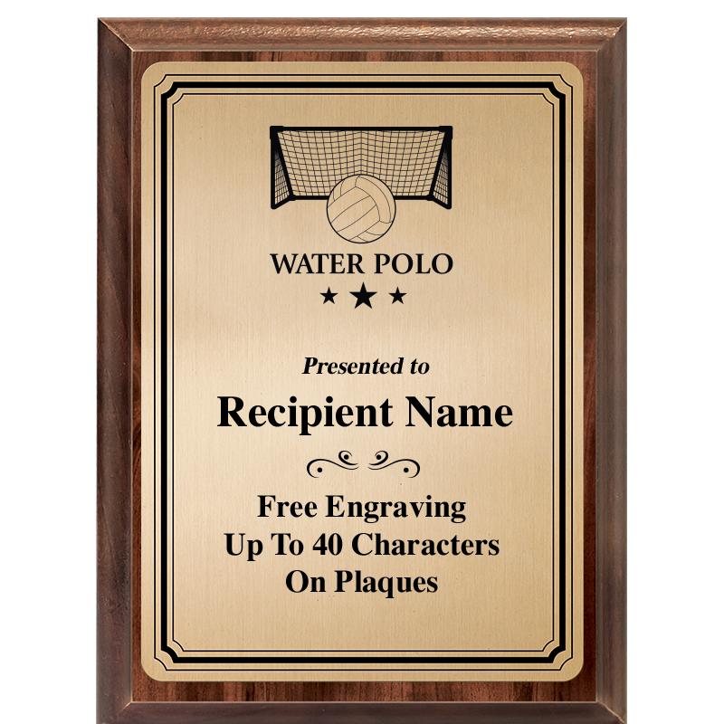 6X8 GOLD TRIO PLT WOOD PLQ