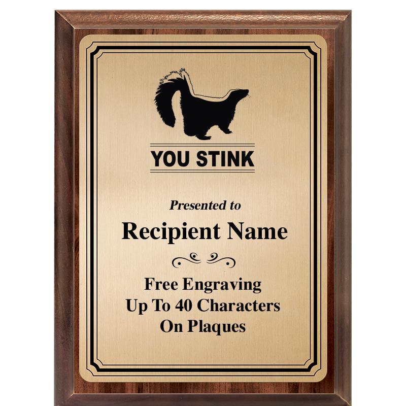 6X8 GOLD TRIO PLT WOOD PLQ