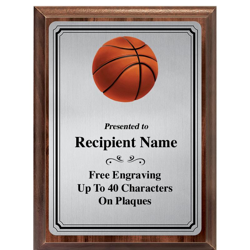 6X8 SLVR TRIO PLT WOOD PLQ