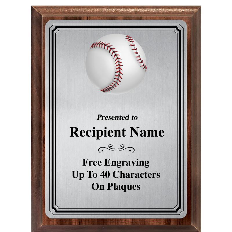 6X8 SLVR TRIO PLT WOOD PLQ