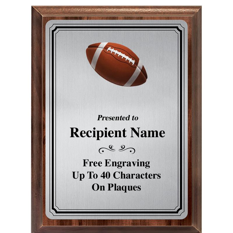 6X8 SLVR TRIO PLT WOOD PLQ