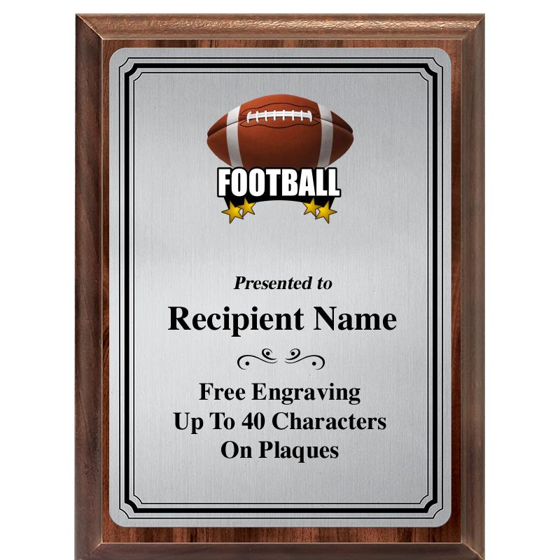 6X8 SLVR TRIO PLT WOOD PLQ