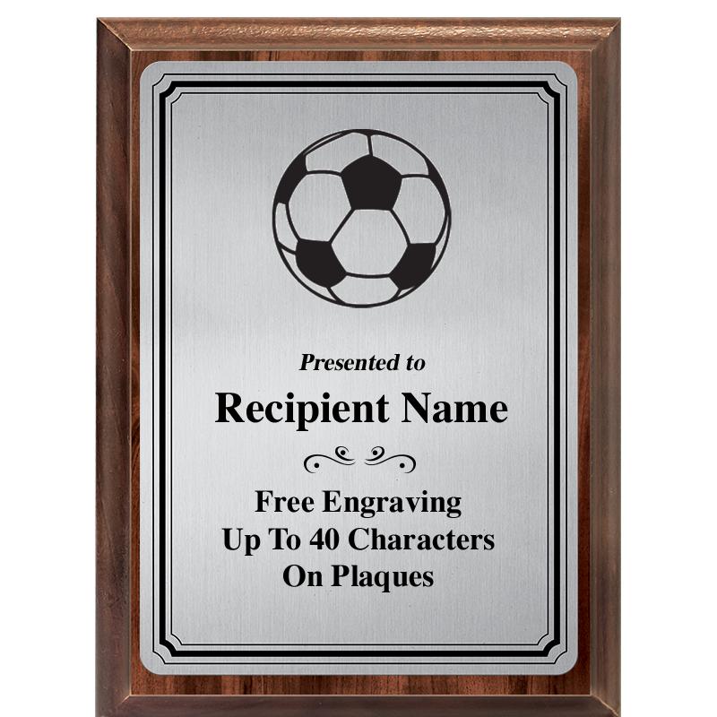 6X8 SLVR TRIO PLT WOOD PLQ