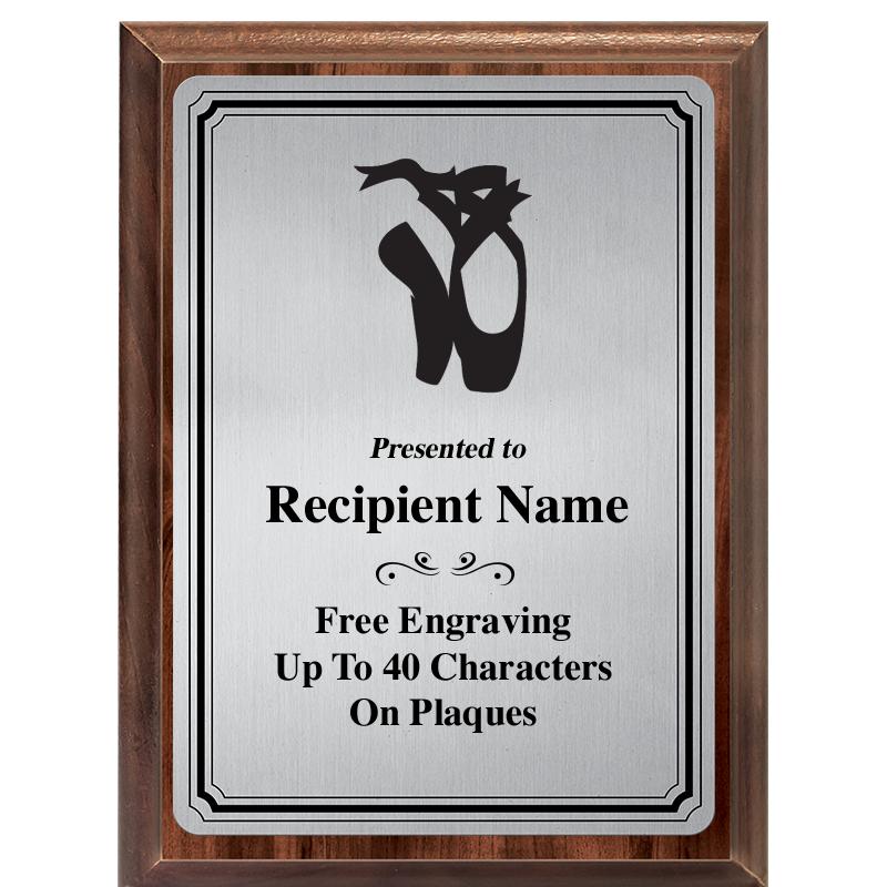 6X8 SLVR TRIO PLT WOOD PLQ