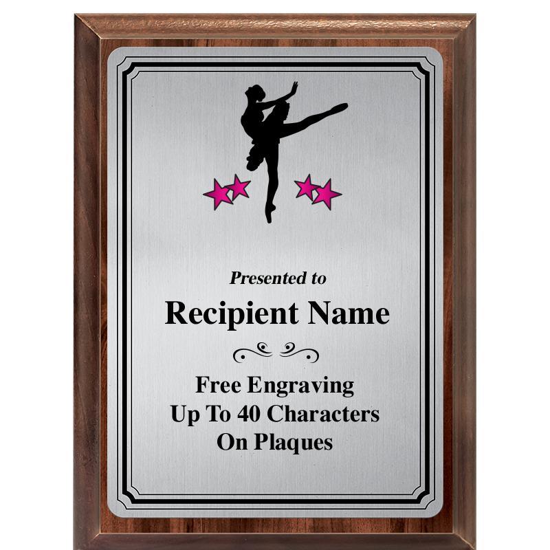 6X8 SLVR TRIO PLT WOOD PLQ