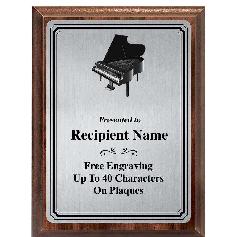 6X8 SLVR TRIO PLT WOOD PLQ