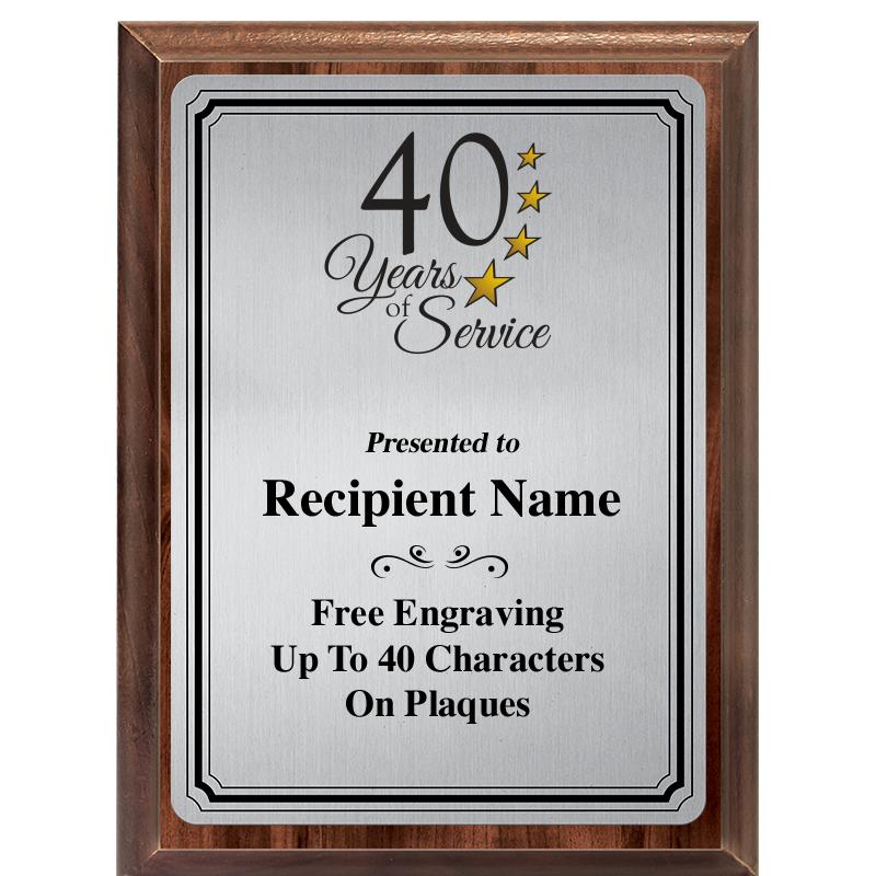 6X8 SLVR TRIO PLT WOOD PLQ