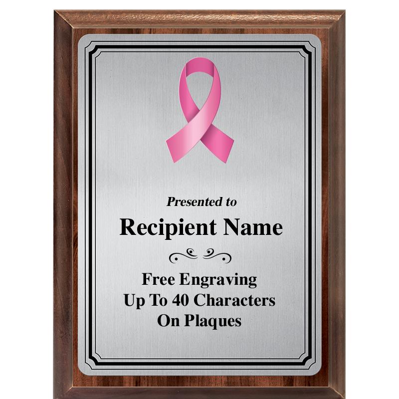 6X8 SLVR TRIO PLT WOOD PLQ