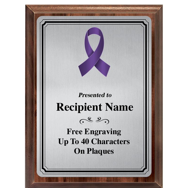 6X8 SLVR TRIO PLT WOOD PLQ