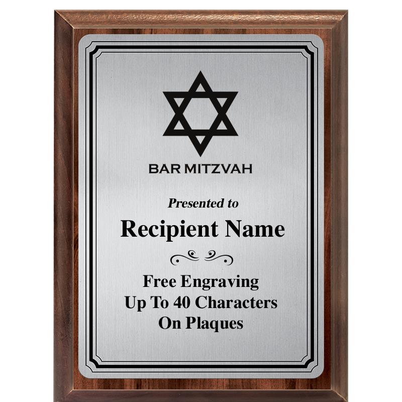 6X8 SLVR TRIO PLT WOOD PLQ