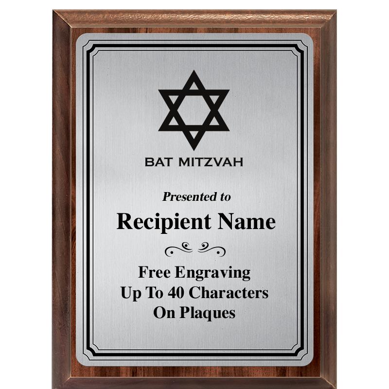 6X8 SLVR TRIO PLT WOOD PLQ